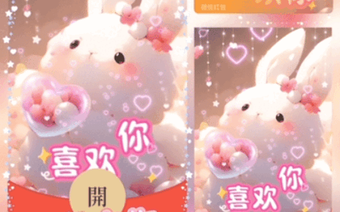 [微信红包封面爱情系列] 喜欢你/lp