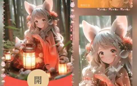 [微信红包封面卡通系列] 可爱兔兔女孩C动态声效款