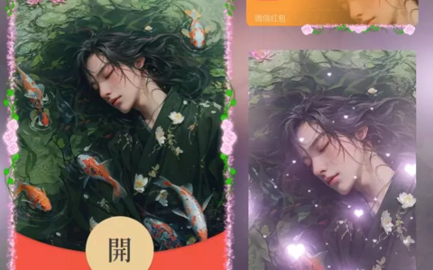 [微信红包封面少年系列]鱼塘美男子