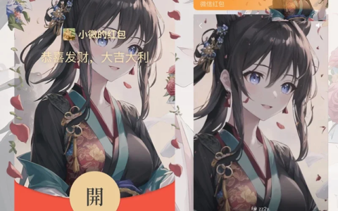 [微信红包封面古风系列]古风少女-Q