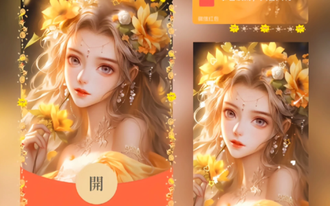 [微信红包封面少女系列] 黄花仙子/le
