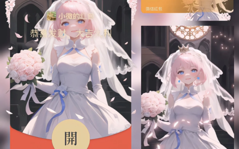 [微信红包封面少女系列]花嫁-Q