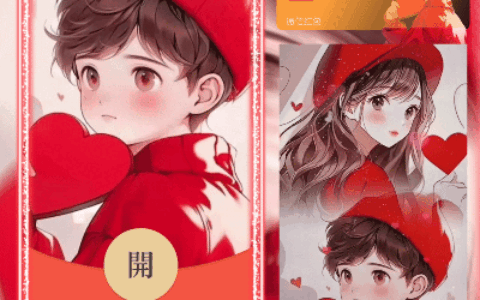 [微信红包封面情侣系列] 比心情侣男孩