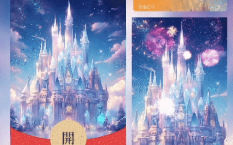 [微信红包封面烟花系列]浪漫水晶烟花/HUI