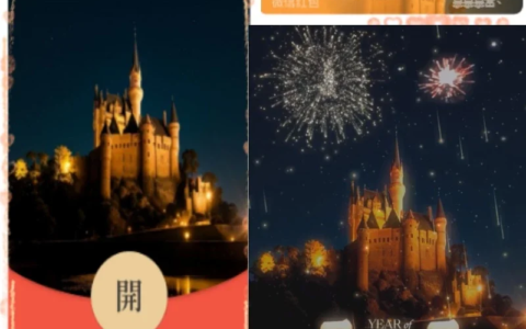 [微信红包封面烟花系列]一生一世城堡烟花/CC