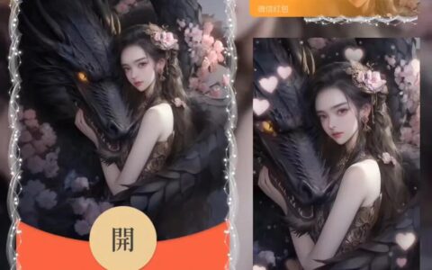 [微信红包封面人龙系列]暗黑小龙女