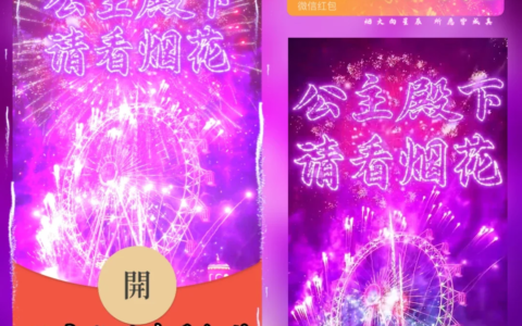 [微信红包封面烟花系列]公主殿下请看烟花/yssj