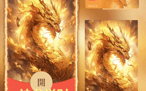 [微信红包封面神龙系列] 神龙送财