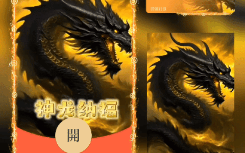 [微信红包封面神龙系列] 神龙纳福/xn