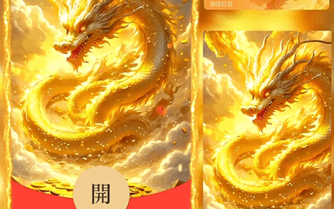 [微信红包封面神龙系列] 财运金龙/BZ