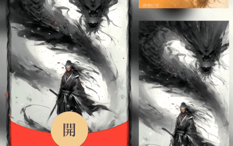[微信红包封面人龙系列]墨龙侠客/BZ