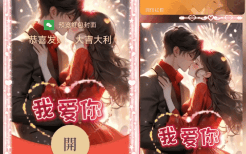 [微信红包封面情侣系列] 我爱你情侣/nn