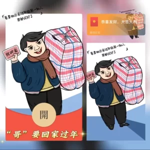 [微信红包封面趣味系列] 要回家过年/fj