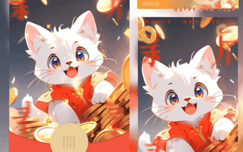 [微信红包封面龙年贺岁系列] 新春小财猫-Yc