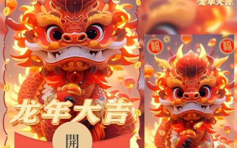 [微信红包封面龙年贺岁系列]龙年大吉