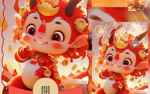 [微信红包封面龙年贺岁系列] 龙年发财暴富