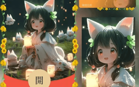 [微信红包封面卡通系列] 精灵女孩