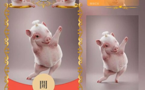 [微信红包封面猪小迈系列] 科目三