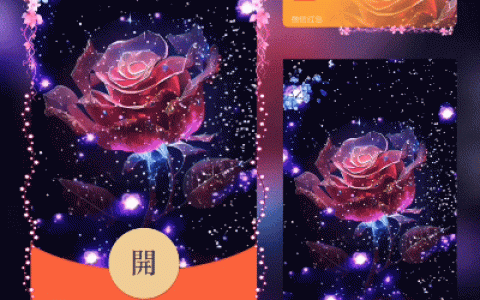 [微信红包封面爱情系列] 红玫瑰之恋/xn