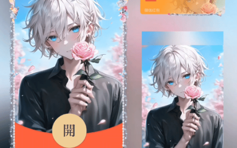 [微信红包封面爱情系列] 甜蜜告白男孩