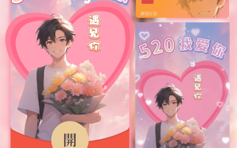 [微信红包封面爱情系列] 520我爱你/男