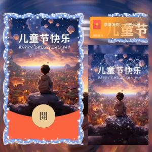 [微信红包封面儿童节系列] 你在我心里永远是小宝贝/la
