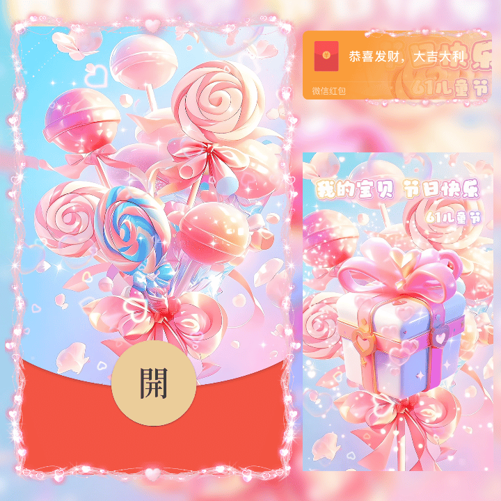 [微信红包封面儿童节系列]我的宝贝节日快乐