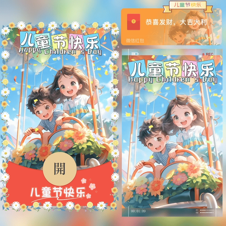 [微信红包封面儿童节系列]61儿童节快乐