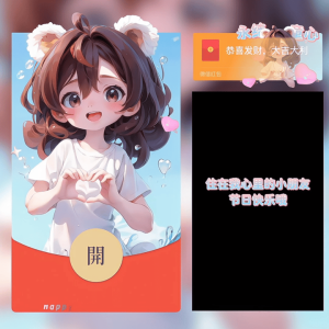[微信红包封面儿童节系列]永结童心女款