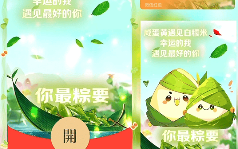 [微信红包封面节日系列]你最粽要