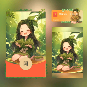 [微信红包封面节日系列]端午节女孩