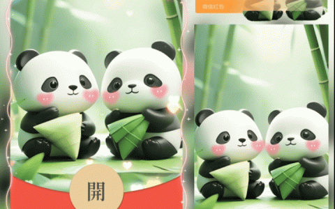 [微信红包封面节日系列]我只粽意你熊猫