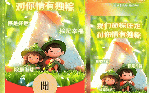 [微信红包封面节日系列]我们命粽注定