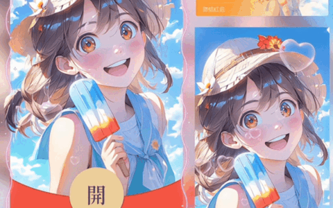 [微信红包封面少女系列]女孩，夏天快乐/西瓜