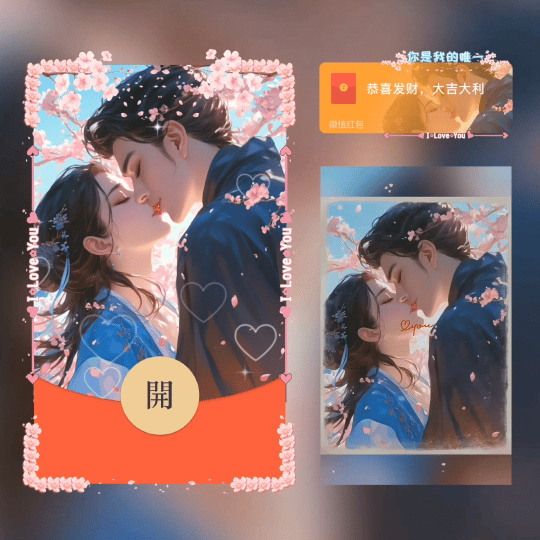 [微信红包封面爱情系列]你是我的唯一
