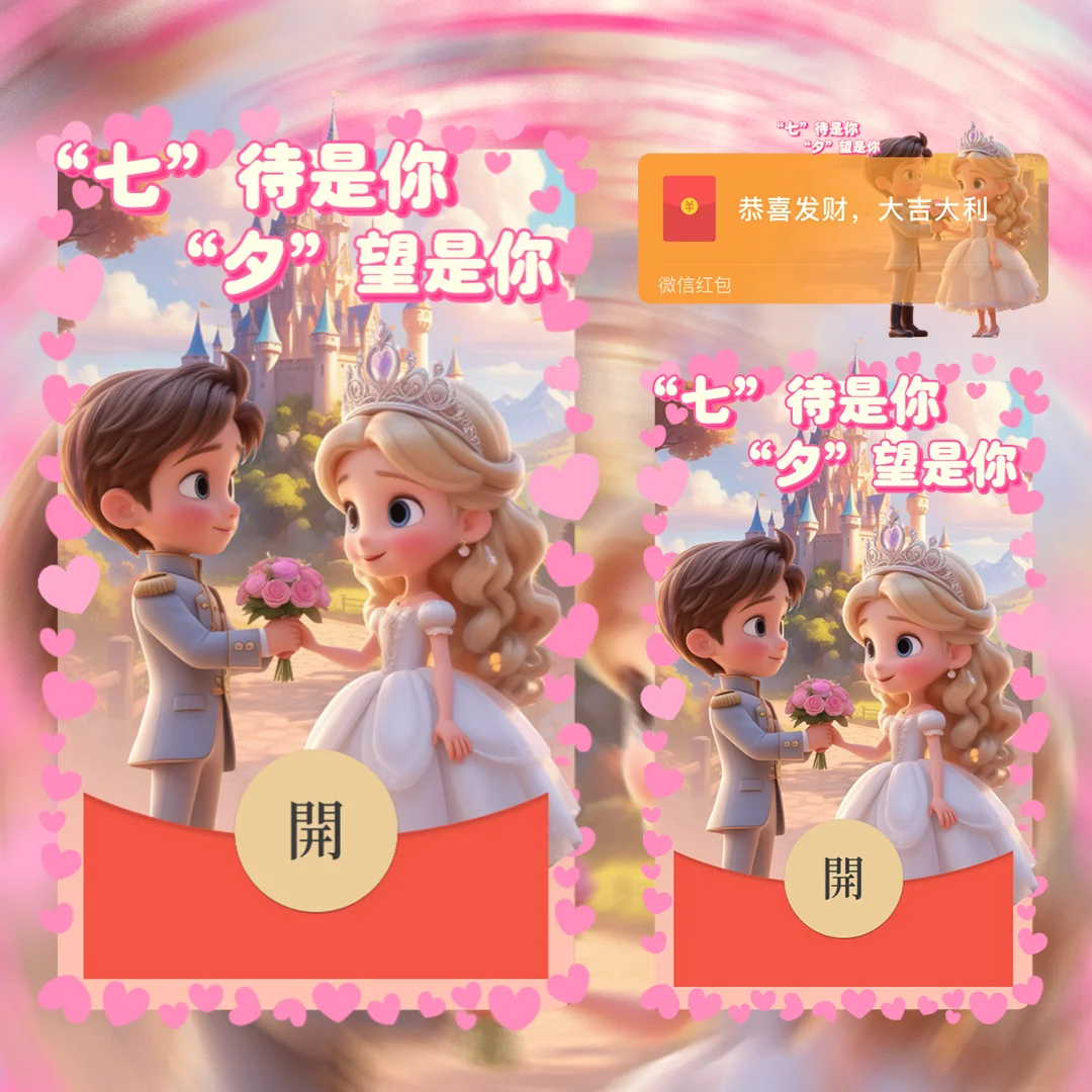 [微信红包封面七夕系列] 甜蜜七夕