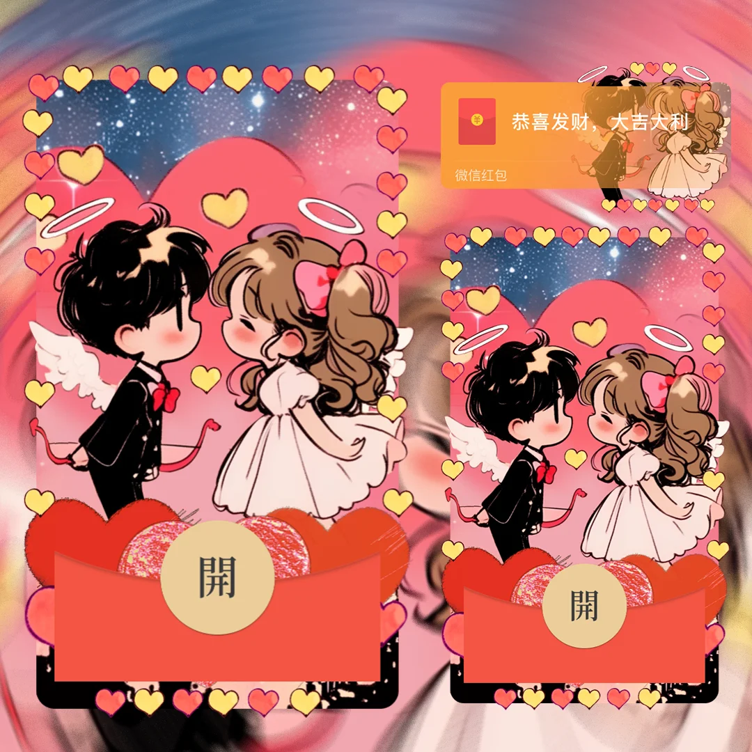 [微信红包封面七夕系列] 亲亲小宝贝