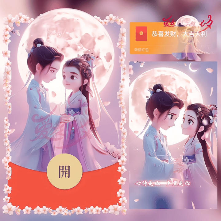 [微信红包封面七夕系列] 七夕/爱在七夕