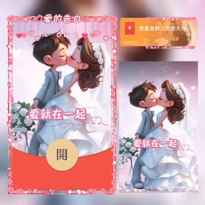 [微信红包封面七夕系列] 爱就在一起