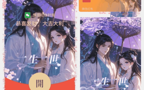 [微信红包封面七夕系列] 一生一世情侣