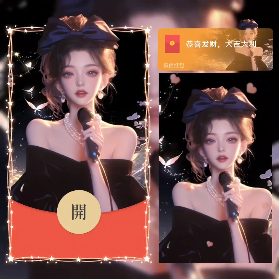 [微信红包封面少女系列] 若月亮没来