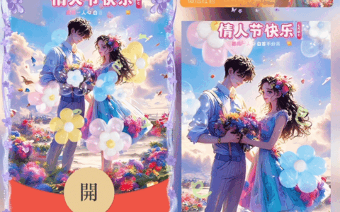 [微信红包封面七夕系列] 七夕情人节快乐