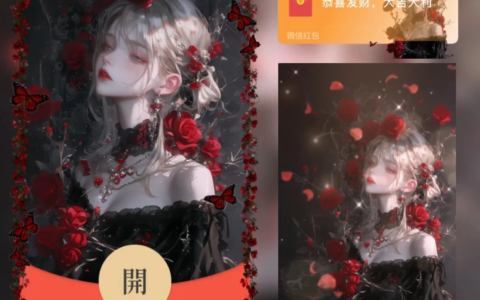 [微信红包封面少女系列] 荆棘玫瑰