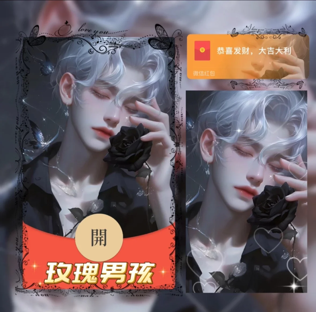 [微信红包封面少年系列] 玫瑰男孩