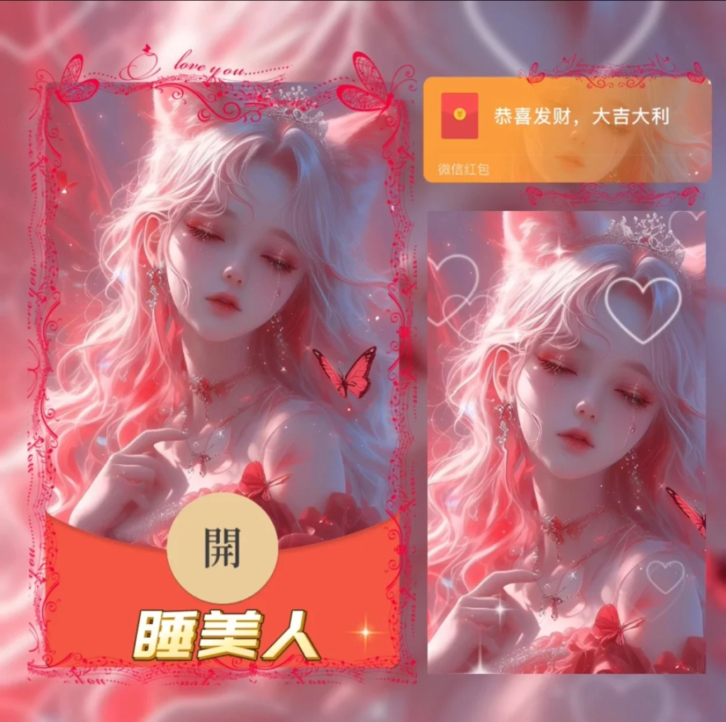 [微信红包封面少女系列] 睡美人