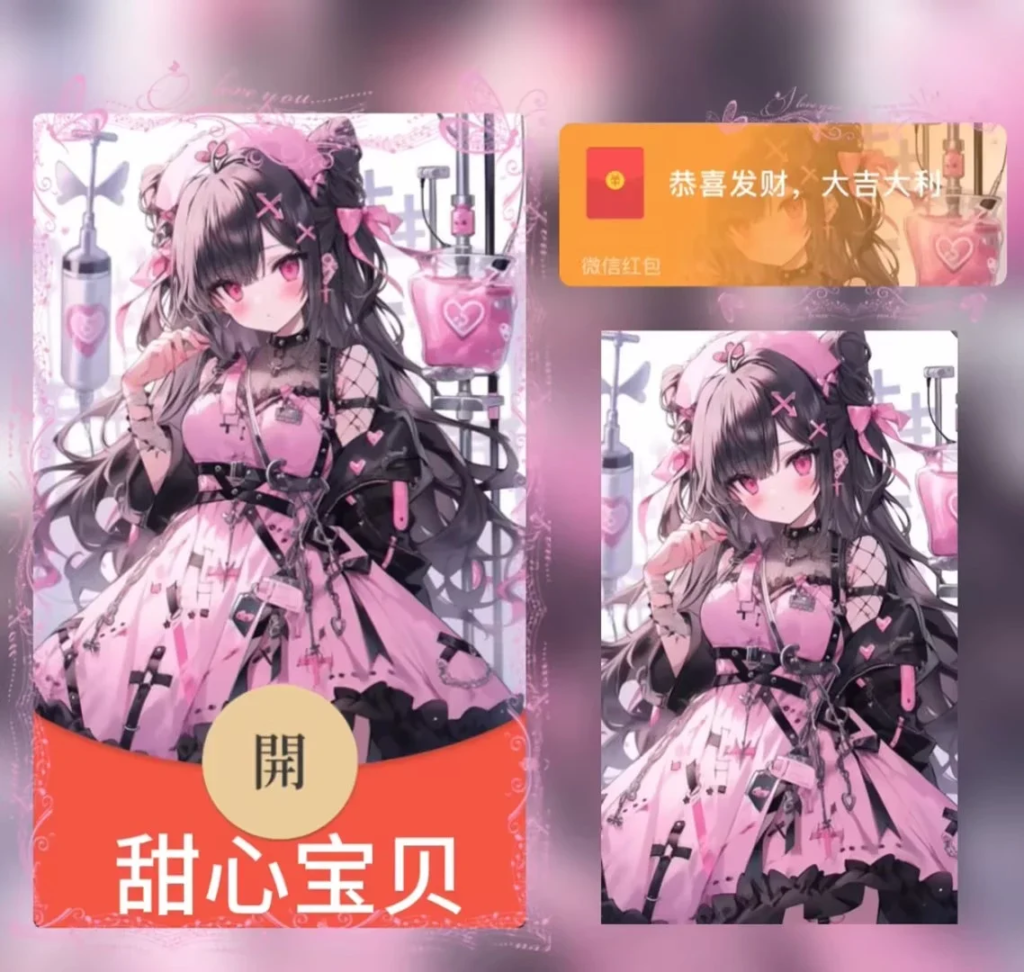 [微信红包封面少女系列] 甜心宝贝
