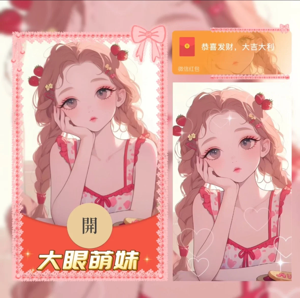 [微信红包封面少女系列] 大眼萌妹
