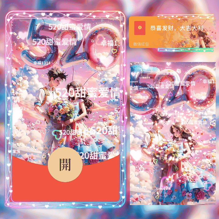 [情侣系列] 满屏520情侣/新版动态/n