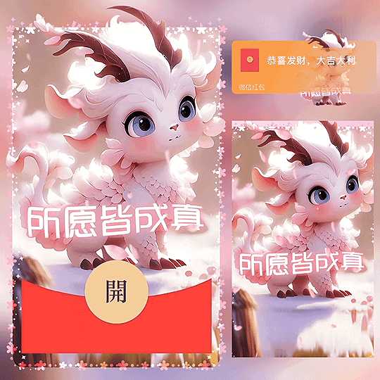 [暴富系列] 所愿皆成真 新版动态龙/bz