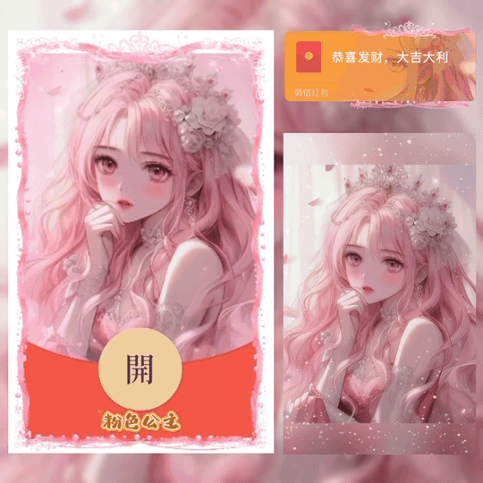 [漫画系列] 粉色公主/新版动态/yj